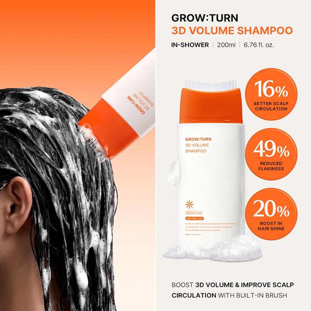 Hair Care For Hair Fall - GROW:TURN 3D Hacim Veren Şampuan Saç