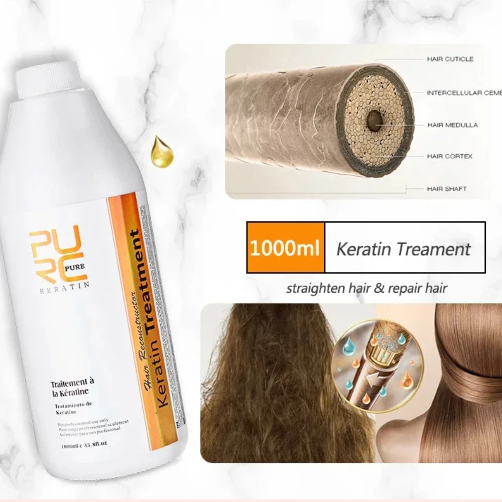 Hair Care For Curly Dry Hair - PURC Keratin Saç Düzleştirici Pürüzsüzleştirici Tedavi