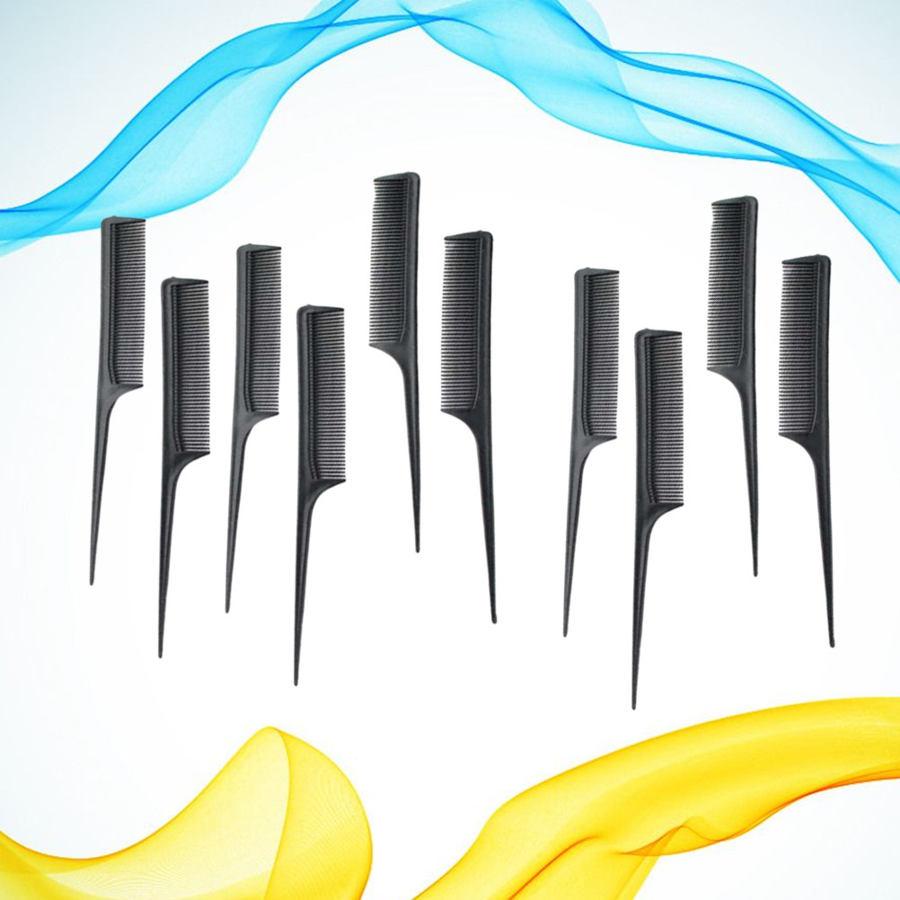 Hair Care In Salon - 10 Adet Profesyonel Saç Kesme Tarağı