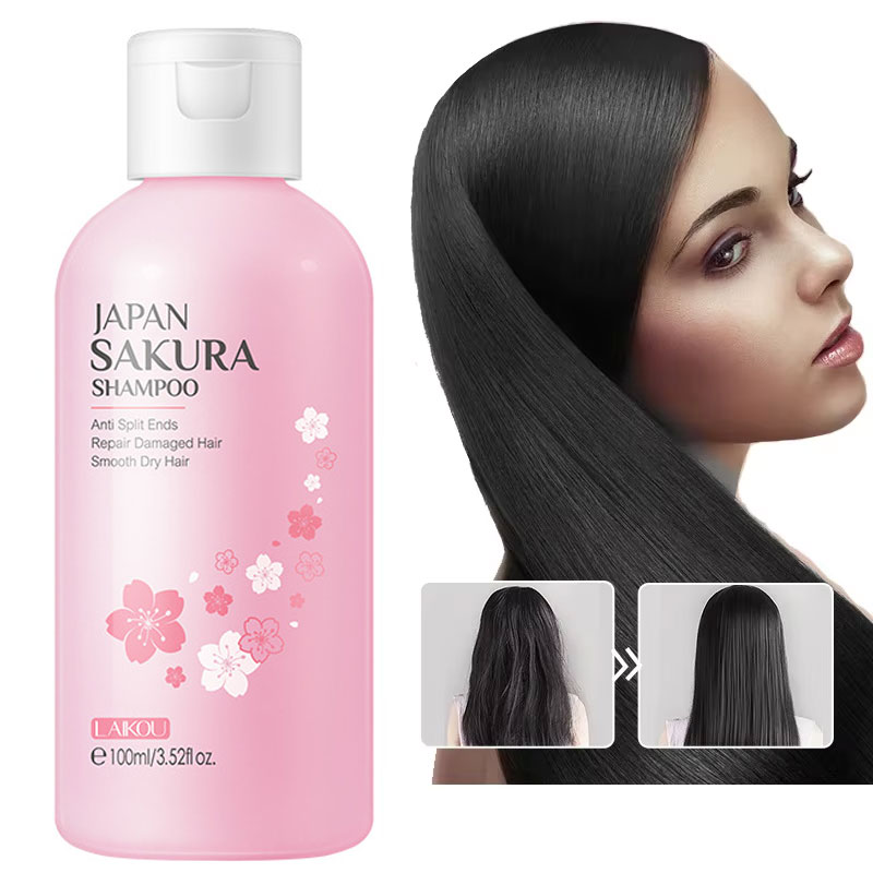 Hair Care Vitamin E - LAIKOU japonya Sakura şampuan onarım hasarlı