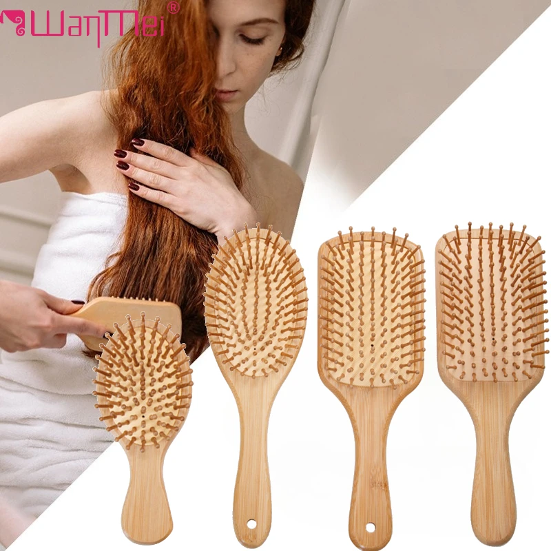 Bamboo Hair Brush - Bambu Saç Fırçası Kadınlar İçin Şekillendirici