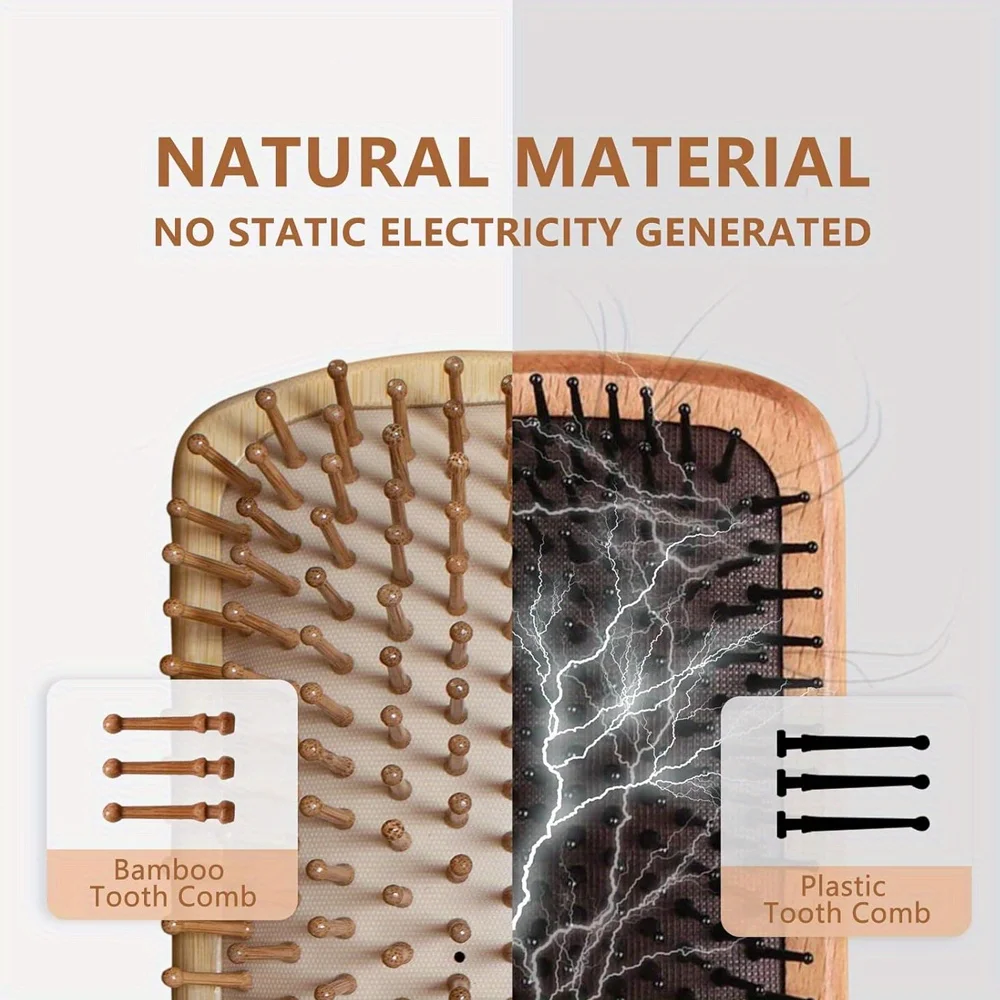 Doğal Bambu Kürek Şeklinde Hav - Bamboo Hair Brush incelemesi ve fiyatı