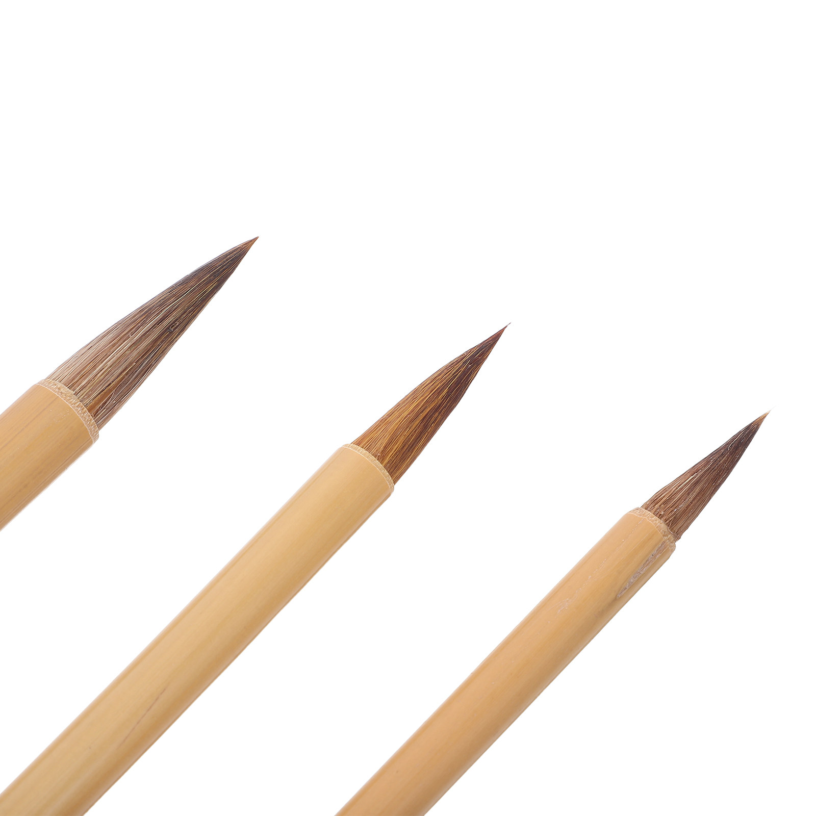 3 Parça Çin Kaligrafi Fırçalar - Bamboo Hair Brush incelemesi ve fiyatı