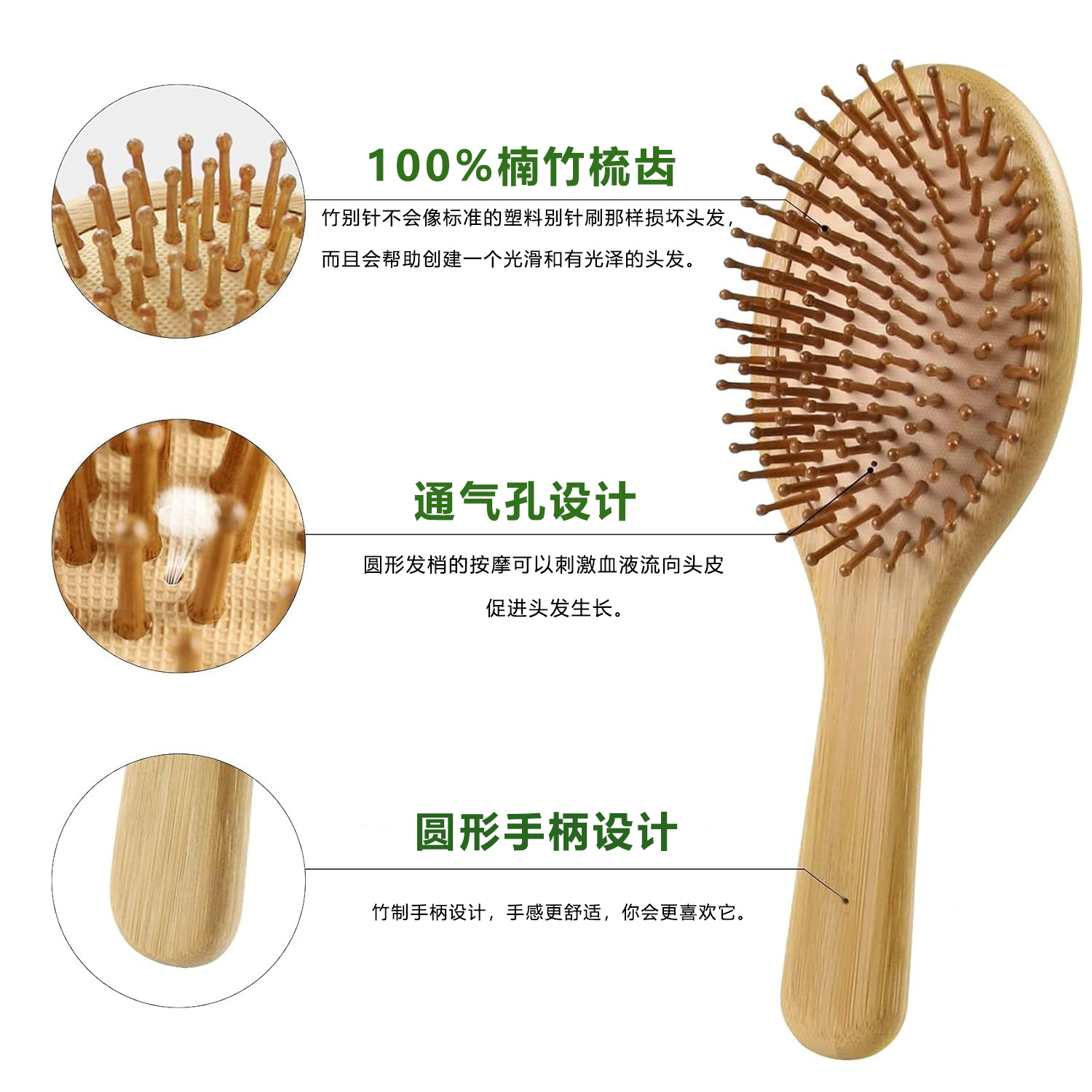 Kadın ve Erkekler için Bambu S - Bamboo Hair Brush incelemesi ve fiyatı